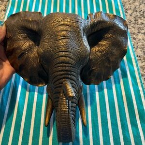 Bronze Elephant Wall Decor